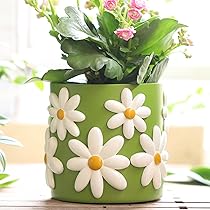Bloempot Keramiek Bloempotten, Tuinplantenpotten Met Afwateringsgaten