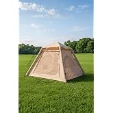 Şişme Kamp &Ccedil;adırı 4 Kişilik 4 Mevsim 220x220x175 cm &Ccedil;adır Pompalı Su Ge&ccedil;irmez Kolay Kurulum
