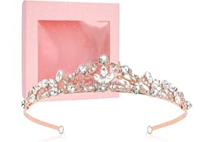 Tiara Corona di Cristallo con Forcine Victop Strass Corona per Ragazze Donna Diadema Principessa Corona Capelli Compleanno Matrimonio Strass Tiara Fascia Sposa per Cerimonia Nuziale Prom Pageants