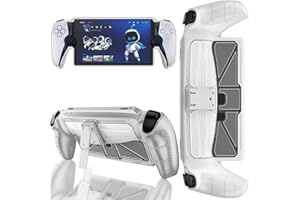 TXWLLIU Sony Schutzhülle Kompatibel mit PlayStation Portal, Stoßdämpfende Silikonhülle für PS5 Controller, Transparent & Weiß