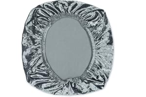 Yikko Stretch-Stuhlhussen aus Spandex-Samt, 37,6-50,4cm, Bürodrehstuhl,weicher Kissenbezug,maschinenwaschbar,Schutz,Heim,Esszimmer,Bar, Hochzeit Dekoration (Grau)