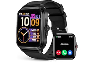SOUYIE Smart Watch for Men Women, Non-invasive Blood Glucose, 1.91" HD Touch Screen Smartwat, Fitness Watch with Mett/Heart Rate Monitor, IP67 Waterproof Smartwatch Compatible with Android iOS Black