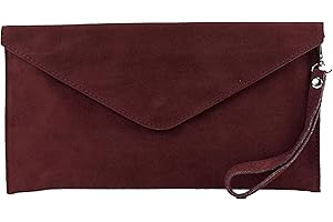 modamoda de T106 Damen Wildleder Rauleder Clutch Umhängetasche Abendtasche handmade in Italy