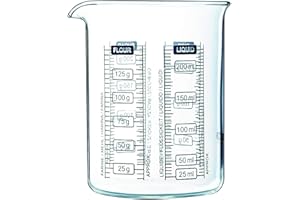 Pyrex Kitchen Lab Misuratore in vetro borosilicato 0.25 Litri, 250 ml