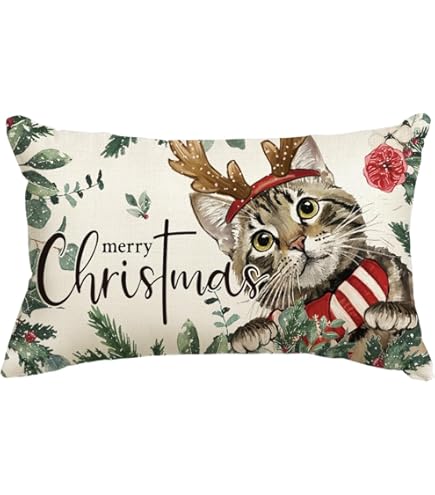 Merry Christmas Cotton Velvet kussenhoes 50x50 cm van Lexington
