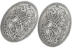 CHIWANJI 2 Wikinger Brosche Retro Anstecknadel Scheibenfibel Abzeichen Pin für Frauen und
