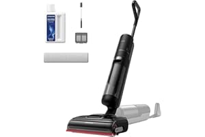 DREAME H15S Aspirateur Laveur, Nettoyage Triple Arête, Bras Robotisé AI, Aspiration 21 000 Pa, Sans Nœud, Nettoyage de la Brosse et Séchage Silencieux à 90 °C, Portée à Plat à 180°, Contrôle via l'App