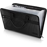 Expanding File Folder A4 Upgrade Fireproof Files Folder Document Bag File Accordion Folder Organizer with 13 Pockets,Portable