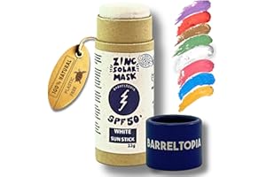 Barreltopia Surf Stick Sonnencreme Gesicht 50+ Zink Farbstifte - Sonnencreme Gesicht SPF 50 - Sunscreen Wasserfest Öko Natürlich