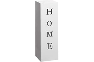 Gartenfreude Home Decorative Pillar Garden Lantern Podium 16 x 16 x 50 cm White