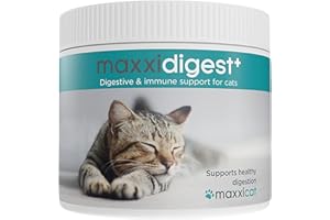 maxxipaws maxxidigest+ Prebióticos y Probióticos para Gatos - Soporte Digestivo e Inmunológico - Suplemento en Polvo, 200g