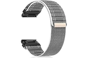 ZoRoll 20 mm 22 mm 26 mm QuickFit armband för Garmin, vågmönster nylon sport loop ersättningsarmband för Garmin