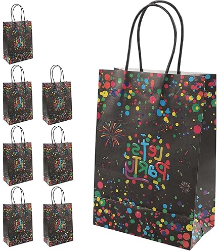 Amscan 9900326 Sacs De Fête En Forme De Ballon, Lot De 8, 23 X 17 Cm, Sacs De Fête, Fête D'anniversaire Pour Enfants