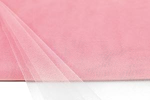 Creativery Tulle 10 m 150 cm Tissu décoratif Tulle Tulle Tulle Tulle Tulle Tulle Tulle Tulle Tissu Décoration Carnaval Mode Mariage Décoration Vieux Rose 158