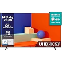 Hisense 50" UHD 4K 2023 50E63KT, Smart TV VIDAA U6, Dolby Vision, HDR 10+, Game Mode Plus, Alexa Built-in, Tuner DVB-T2/S2 HE