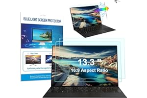 HaruYo Protection D'écran Premium pour Ordinateur Portable 13.3 Pouce 16:9, HD Anti-Lumière Bleu Filtre de Protection, 【Lot de 2】 Anti-Reflet Film Mat Protector pour Laptop 13.3" 16:9 (294 x 166mm)