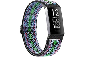 Vancle Bransoletka do Fitbit Charge 4, dla kobiet i mężczyzn, nylonowa, sportowa, regulowana, bransoletka zastępcza do Fitbit Charge 3 / Fitbit Charge 4 SE, Fitbit Charge 3 SE