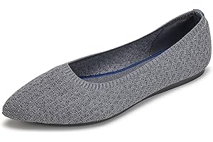 Frank Mully Frauen Spitze Zehe Ballett flach Strickkleid Schuhe Low Wedge Flache Schuhe Komfort Slip On Flats Schuhe für Frau Klassische Schuhe