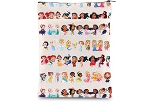 KEYCHIN Funda para libro de personajes de princesas Alicia y Ariel y Bella y Jazmín, regalo para fanáticos de princesas, grupo de princesas, protector para Bookworm (Princess Group BS)