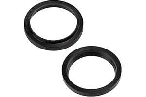 AERZETIX - C76716 - Juego de 2 juntas de estanqueidad simple en "Z" para cilindro hidráulico Ø del eje 38mm - Ø exterior 46.6mm - temperatura de funcionamiento -30 +100°C - en caucho NBR