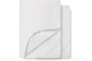 ‎FLOWEN Ochraniacz na Materac 120x190 Bawełniany 2 sztuki Pokrowiec na Materac Wodoszczelna 100% Wodoodporny Nakładka Higieniczny i Oddychający Pokrowiec na Materac Antyalergiczna z 4 Gumkami na Rogach