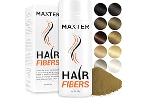 MAXTER WŁOSOWY FIBER - Puder do włosów dla mężczyzn i kobiet do ukrycia łysienia - Proszek do włosów z mikrofibry dla gęstości i objętości - Blond 28g