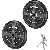 NEEWER Magnetische houder voor mobiele telefoon, adapter met zelfklevende magneetring, set van 2, compatibel met iPhone 16 Pro Max 15 14 13, 1/4 inch MagSafe-schroefdraad voor video's, selfiestick NEEWER Magnetische houder voor mobiele telefoon, adapter met zelfklevende magneetring, set van 2, compatibel met iPhone 16 Pro Max 15 14 13, 1/4 inch MagSafe-schroefdraad voor video's, selfiestick