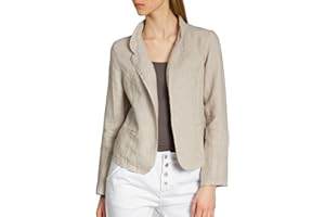 Caspar BZR004 kurzer Damen Leinen Sommer Blazer