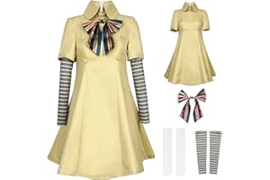 Maryparty M3gans Costume Megan Costume Dress for Kids Adults