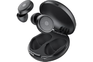 TAOPODO Bouchons d'oreilles pour dormir, 45dB Bouchons d'oreilles réutilisables réduisant le bruit pour dormir, doux et réutilisables, bons pour dormir, voyager, se concentrer, concerts (Noir)