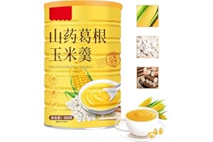 WLWWCX Yams- und Pueraria-Maispulver, 500 g/Dose chinesisches Yamswurzel-Pueraria-Maissuppenpulver, Maispaste Instant, Maissuppenpulver chinesisches Ca, gesunder und nahrhafter Frühstücksbrei (1 Dose)