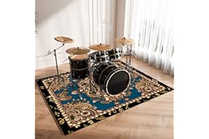 CDVR Alfombra Bateria Alfombras Acusticas Electronica Alfombra para Bateria Acustica Alfombras De Batería Acústico Tapete de Tambor Alfombrillas Insonorizada Antideslizantes 120 x 80 cm - Nueva 2023