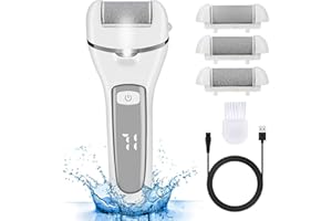 Czemo Pedicure Elettrico Professionale Piedi Calli Talloni Screpolati Lima Elettrica per Piedi Ricaricabile Lima per Piedi Elettrica con 3 Rulli di Ricambio