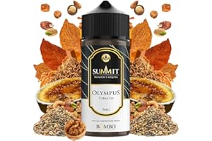 VAPE PIPER E-liquid OLYMPUS Summit & Bombo 100ml - 70% VG / 30% PG - Sabor a tabaco RY4 con matices acaramelados tostados y notas de frutos secos - Eliquido para cigarrillos electrónicos Vaper Pod Mod Rda Rta