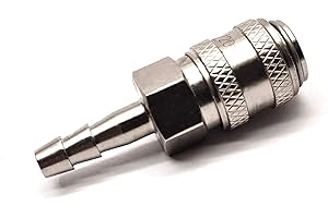 TIRRITO Rectus 21 Type - Quick Connector Female with 6mm Hosetail used on Water Fed Pole Systems