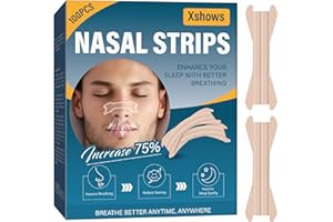 VOKY Nasenpflaster Gegen Schnarchen, 100 StüCk Nasenpflaster FüR Besseres Atmen, Nose Strips Zur Linderung Von Verstopfter Nase Durch Allergien, FüR Erholsamen Schlaf