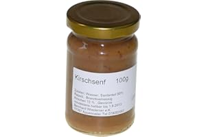 ‎WIEDEMER Wiedemer – fruchtiger Kirschsenf aus frischer Zubereitung mit ausgewählten natürlichen veganen Zutaten – 1 Glas á 100ml Gourmet Senf für Salatdressing, Sauce, Lachs, Brot, Käse u.v.m.
