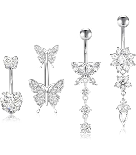 Extravagante navelpiercing met elegante hanger