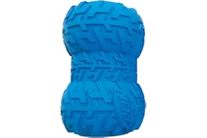 Nerf Dog Juguete para Perros Tire Snackfeeder, Snackfeeder en Goma con Banda de Rodadura, Colores Surtidos, Color Azul o Rojo, 10 cm