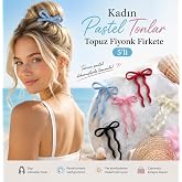 Kadın Pastel Tonlar Topuz Fiyonk Firkete 5'li Toka Seti, Kadın &Ccedil;ocuk