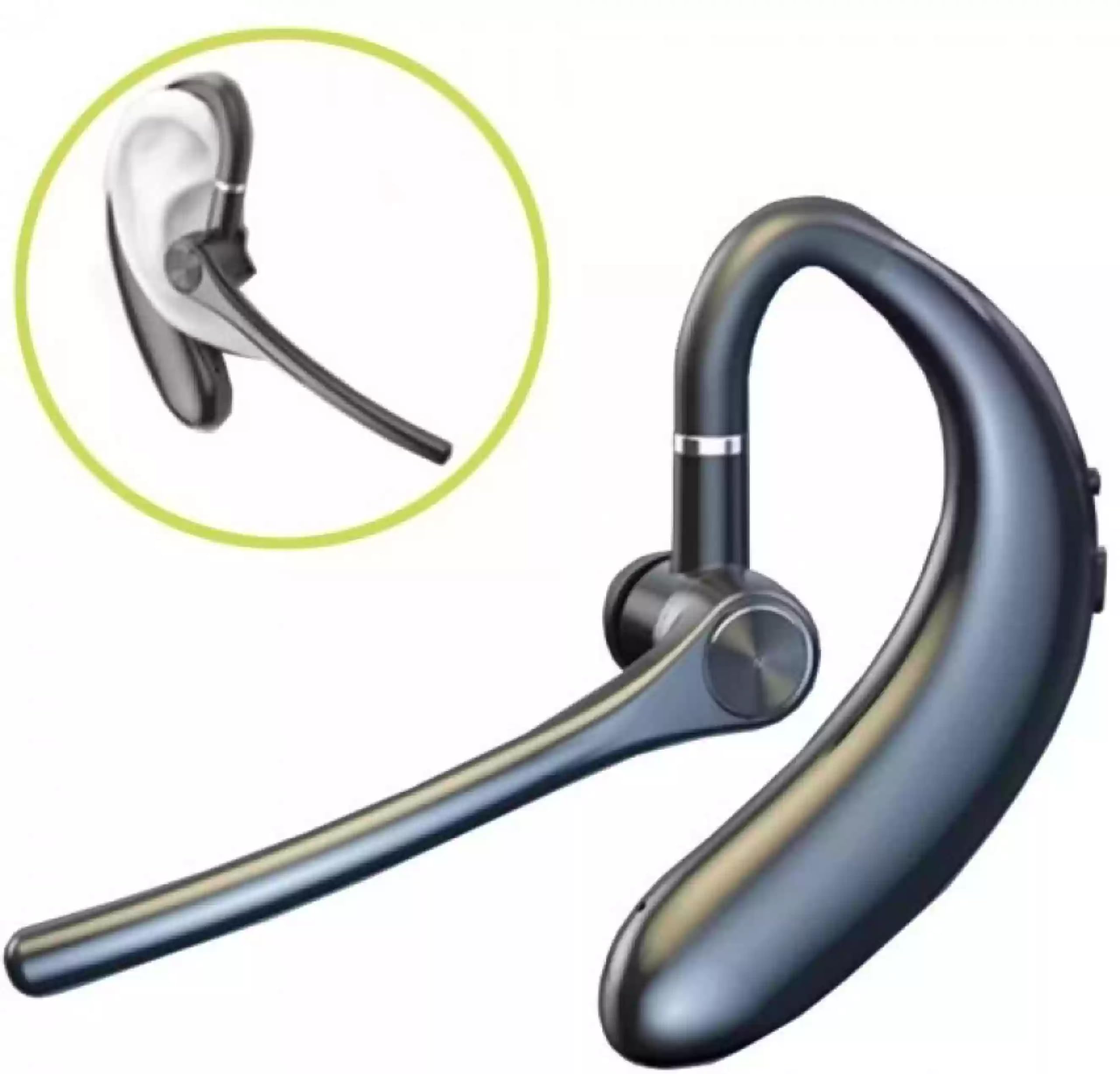 Quxxa S209 Single in Ear Headset Mic for Unisex Sports Ear Clip Calling, Earbuds Compatible for Phone(Assorted) (S209)