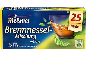 ‎MEßMER Meßmer Brennnessel-Mischung | 25 | Teebeutel | Vegan | Glutenfrei | Laktosefrei