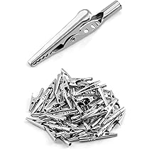 Goobay 11410 Morsetto A Coccodrillo Con Vite - Lunghezza 51 Mm Acciaio Inox - 3