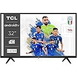 TCL 32S5209 Smart TV 32’’ HD Con Android TV , HDR & Micro Dimming, Nero, Dolby Audio, Google Assistente, Slim Design