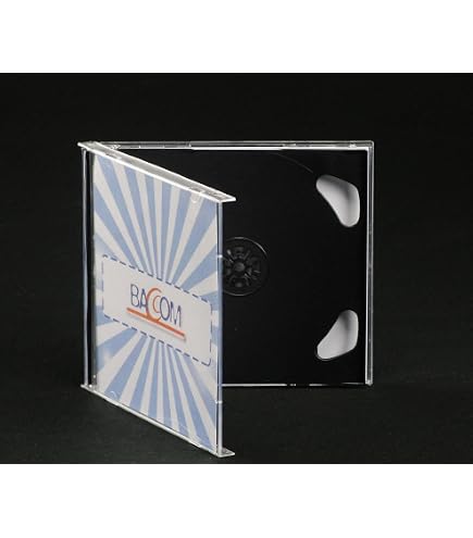 25 Doppie custodie per CD spessore ridotto con supporto trasparente