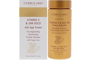 L'Erbolario Witamina C i 24K Gold Anti-Aging Enzym puder do oczyszczania twarzy