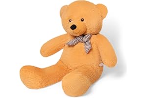 YunNasi Orso di Peluche Enorme Morbido Orsacchiotto Gigante Peluche Giganti (120cm, Marrone chiaro)