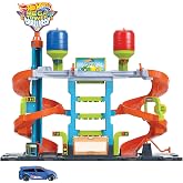 Hot Wheels Mega Car Wash Tower Hot Wheels&trade; City Mega Car Wash with 1pc Color Changing Cars&trade; vehicle, kids i