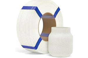 ELEGOO Filamento PLA Basic Di Ricarica 1,75 mm Bianco 1 kg, PLA Refill Per Stampante 3D Senza Bobina, Precisione +/- 0,02 mm, Compatibile Con Bobina Riutilizzabile