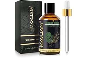 MAYJAM Forest Pine Fragrance Oil Essential Oil for Diffusers for Home, Premium Grade Forest Pine Oil for Humidifier, Long Lasting Scented Oils for DIY Bath Bomb Soap Candle Making - 100ML